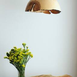 Wood Chandelier, Handmade Farmhouse Lighting, Dining Room Lamp, Natural Live Edge - thumbnail 4