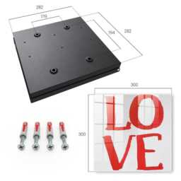 Red Love Key Cabinet For Home, Industrial Box, Typographic Texts, Lovers Of Simplicity - thumbnail 4