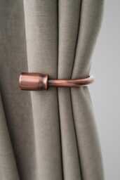 Antique Copper U-Shape Curtain Holdback - 150mm Classic Metal Drapery Tieback, Rustic Traditional Wall Mounted Window Hardware - Pack Of 1 - thumbnail 1