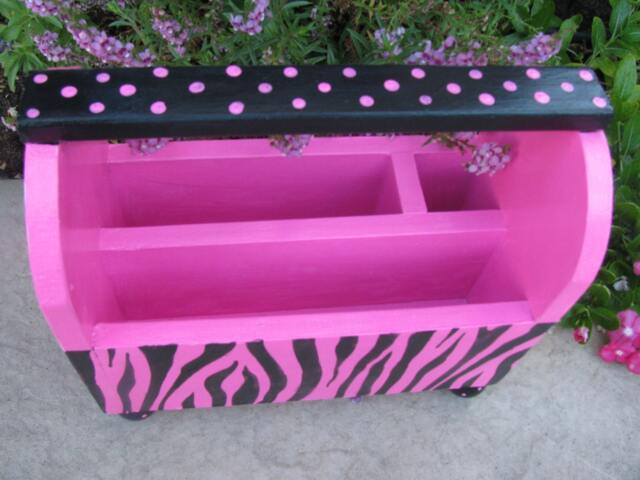 Hot Pink Zebra Homework Organizer - image 1