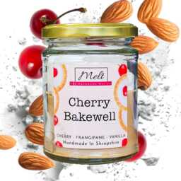 Cherry Bakewell Tart Candle Handmade Dessert Scented Candle - thumbnail 2