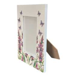 Lavender & Butterflies, Photo Frame, Floral Wooden Picture Mothers Day Gift, Home Decor - thumbnail 3