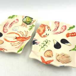 A Pair Of Soap Dishes in Seashore Design By Heron Cross Pottery - thumbnail 2