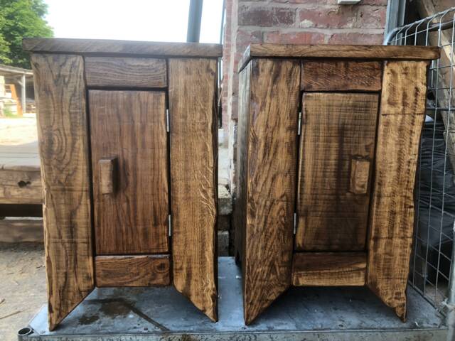 Bedside Tables French Oak - image 1