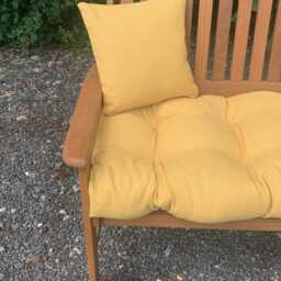 Pnh?? Garden Bench Cushion With Blown Fibre Filling, French Yellow - Options - thumbnail 3