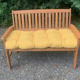 Pnh?? Garden Bench Cushion With Blown Fibre Filling, French Yellow - Options - thumbnail 2