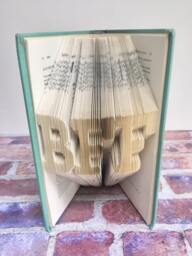 Bff Book Art, Gift, Gift For Her, Him, Valentine's Day Galentine's Folded Friend, Lover - thumbnail 3