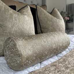 "Gold Bolster Cushion 16"" X 6" - thumbnail 3