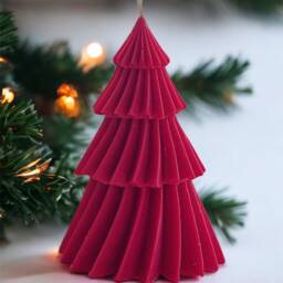 Large Christmas Tree Candle, Christmas Gift For Her, Festive Candle Gift, Christmas Scent, Christmas Home Decor, Winter Candle, Gift Women - thumbnail 2