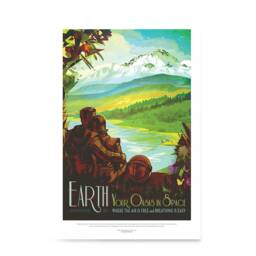 Nasa Space Tourism Posters - Wall Art Print For Home, Office, School, Classroom Decors Earth - thumbnail 2