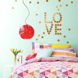 Gold Polka Dots Wall Decals 2'' - 5cm, Metallic Sticker Dots, Kids Room & Nursery Decals, Home Decor Silver, Copper Dots - thumbnail 4