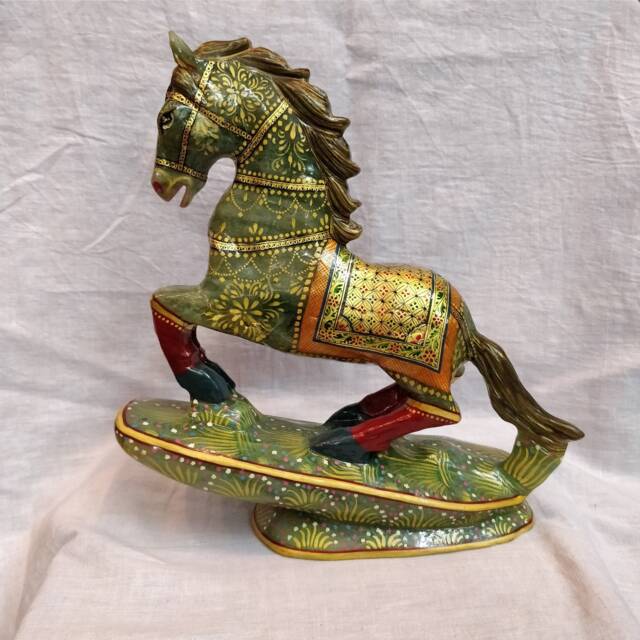 Jade Horse Sculpture, Gemstone Statues, Carved Animals, Spirit Animals, Home Decor Figurines, Garden Cowboy - image 1
