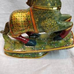 Jade Horse Sculpture, Gemstone Statues, Carved Animals, Spirit Animals, Home Decor Figurines, Garden Cowboy - thumbnail 4