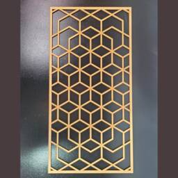 Cubist Illusion Laser-Cut Panel Radiator Cabinet Screen Cover Wall Art 0089 - thumbnail 1