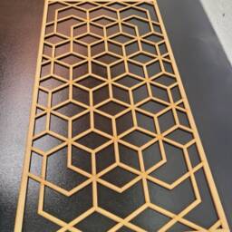 Cubist Illusion Laser-Cut Panel Radiator Cabinet Screen Cover Wall Art 0089 - thumbnail 2