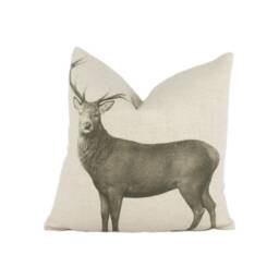 Sanderson - Evesham Deer Linen/Chalk Cushion Cover Throw Pillow Designer Home Decor - thumbnail 3