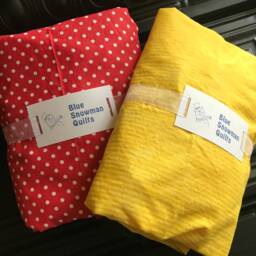 Nursery Bedding Set Of 3 Yellow & Coral Girls Baby Quilt W/2 Custom Crib Sheets Unique Baby Shower Gift For Girls, Expectant Moms - thumbnail 3