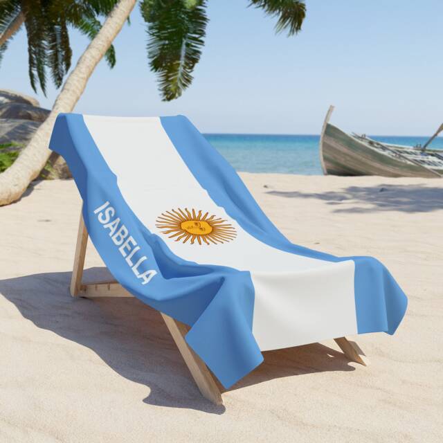 Argentina Beach Towel, Flag Tovel, Of Argentina, Beach Country Gift - image 1