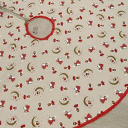 Christmas Tree Skirt Decor Holiday Scandinavian Gift Ornament Angel Swedish Nordic - thumbnail 3