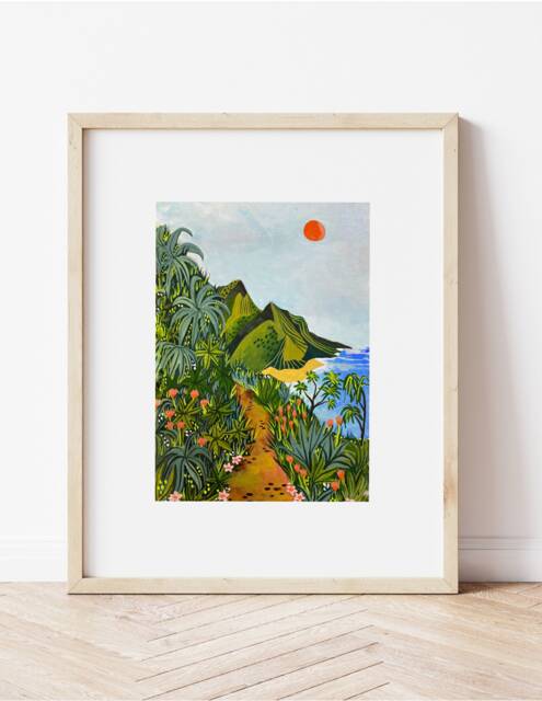 Napali Coast Wall Art, Art Print, Napali, Hawaii, Kauai, Tropical Travel - image 1