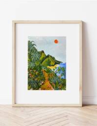 Napali Coast Wall Art, Art Print, Napali, Hawaii, Kauai, Tropical Travel - thumbnail 1