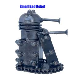 Dalek Inspired Sculpture. 4 Inches Tall. 100% Handmade. All Recycled Parts. Best Gift For People Who Love Sci-Fi Movie - thumbnail 2