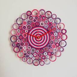 Unique Wall Clock, Paper First Anniversary Gift, No Ticking Gift - thumbnail 3