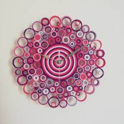 Unique Wall Clock, Paper First Anniversary Gift, No Ticking Gift - thumbnail 2