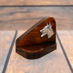 Dobermann - Wooden Candlestick With Dog, Souvenir, Decoration, Limited Edition, Collection - thumbnail 3