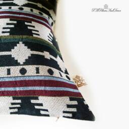 Textured Pillow Cover Kilim Style Ethnic Cushion Case Wooven Throw Accent Decorative Tribal Boho Aztec Geometric Native - thumbnail 4