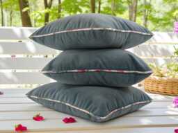 Airforce Blue Velvet Scatter Cushion Cover - thumbnail 1