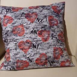 New York Cushion Cover The Wall 40 X cm New York - I Love Ny Cotton Fabric - thumbnail 3