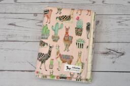 Personalized Minky Baby Blanket - Baby Llama Minky Girl Cactus Pink Nursery Llama Blanket-Newborn