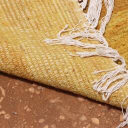 Handmade Wool Berber Rug Moroccan Boho Style - thumbnail 4