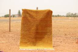 Handmade Wool Berber Rug Moroccan Boho Style - thumbnail 1