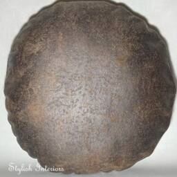 Handmade Round Soft Embossed Rustique Cushion Cover Circle Bed Sofa Pillowcase Home Deco - thumbnail 2