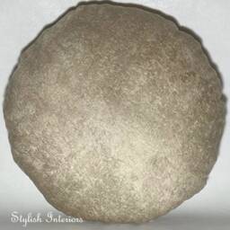 Handmade Round Soft Embossed Rustique Cushion Cover Circle Bed Sofa Pillowcase Home Deco - thumbnail 3
