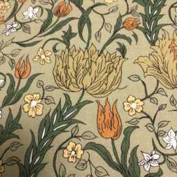William Morris Green Floral Cushion Cover - Arts & Crafts Style 16 - thumbnail 2