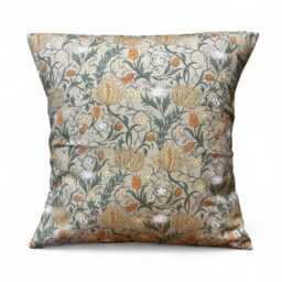 William Morris Green Floral Cushion Cover - Arts & Crafts Style 16 - thumbnail 4