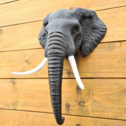 Elephant Wall Art - Animal Mount 3D Printed - thumbnail 3