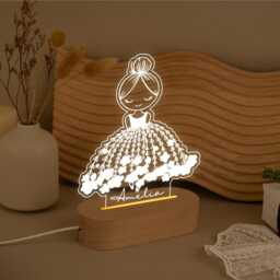 Ballet Girl Night Light, Ballerina Gift Lamp For Girl, Birthday With Ballerina, Nursery Room Lamp, Xmas - thumbnail 3