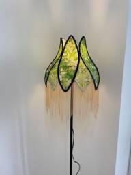 Handmade Lampshade With Fringes-Victorian Lampshade-Luxury Ceiling Pendent-Custom Lampshade-Vintage Style Lampshade-Living Room Lampshade - thumbnail 1