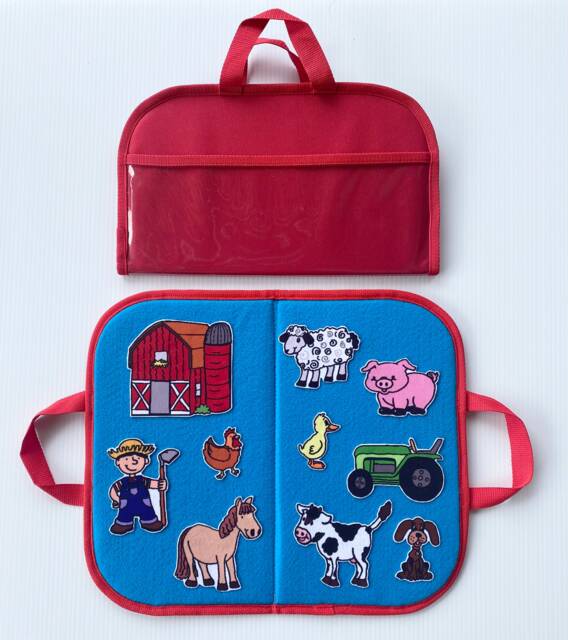 Mini Felt/Flannel Board With Handles & Storage 14 X16 . Home School Resources. Preschool. Indoor Activities - image 1