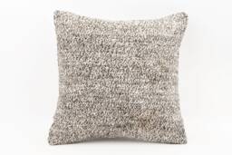 Handwoven Turkish Kilim Pillow Cover Rustic Boho Decor - 18x18 - thumbnail 1