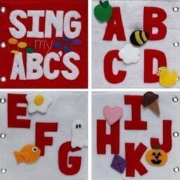 Sing My Abcs - Quiet Book Pattern - Diy Busy PDF Toy Books Quietbook Toddler Gift - thumbnail 2