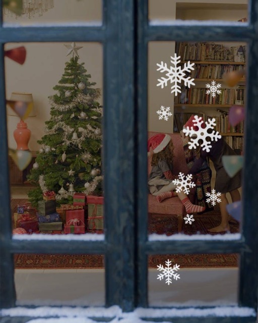 Winter Snowflakes Small - Holiday Vinyl Wall Decal Sticker - image 1