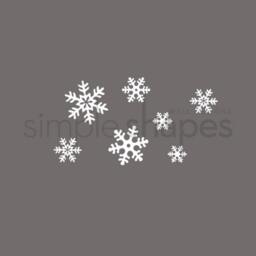 Winter Snowflakes Small - Holiday Vinyl Wall Decal Sticker - thumbnail 2
