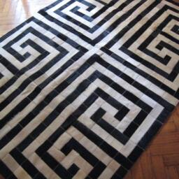 Cowhiderugsleather - Raw Leather Argentina Cowhide Rugs Free Shipping Handmade Patchwork - thumbnail 3