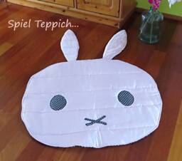 Bunny Play & Crawling Mat...play...nursery...decoration...gifts...birthday...girl