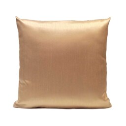 Beige, Gold Pillow, Throw Pillow Cover, Decorative Cushion Pillowcase, Accent Silk Floral Embroidery - thumbnail 3